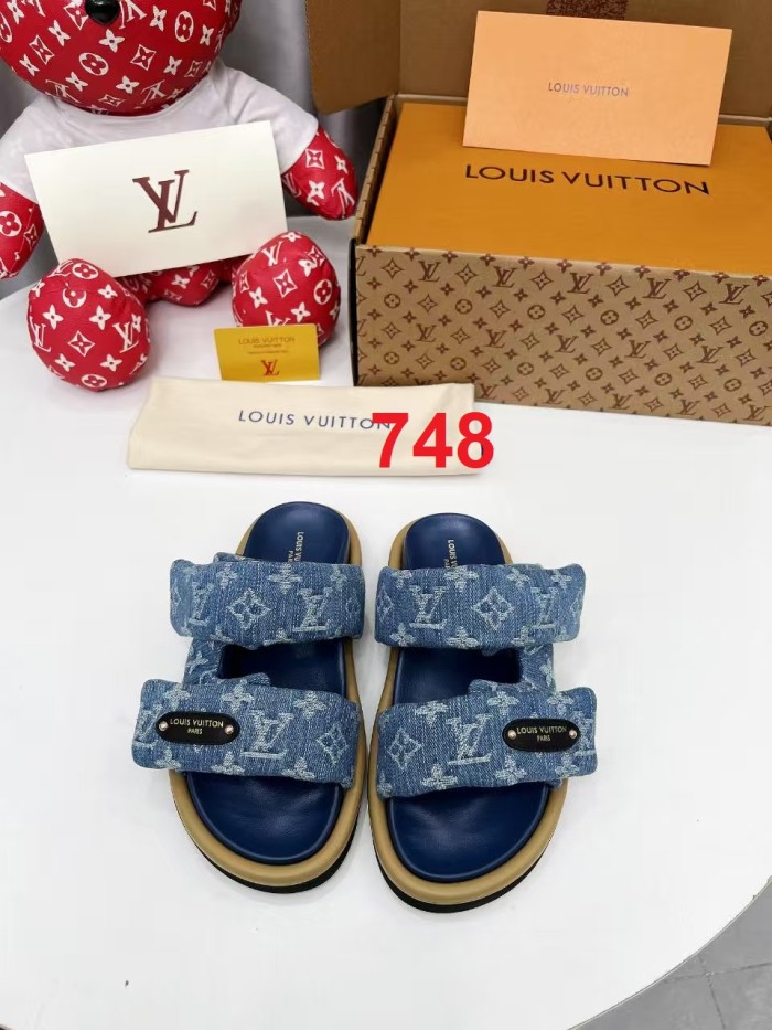 Women's men flat sandals,size 35-45, SS60-746-748