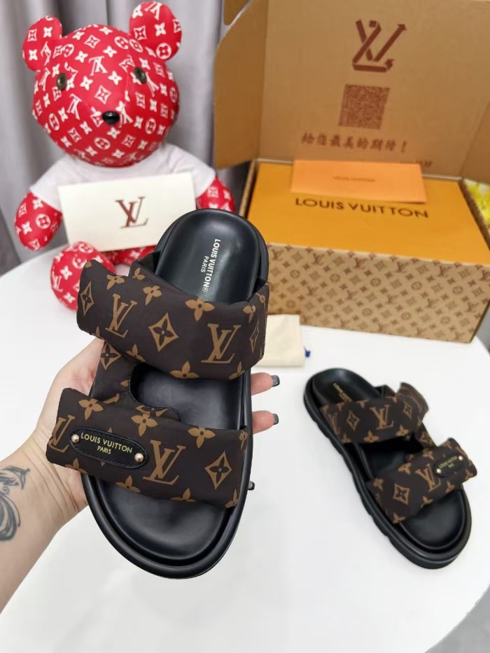 Women's men flat sandals,size 35-45, SS60-746-748