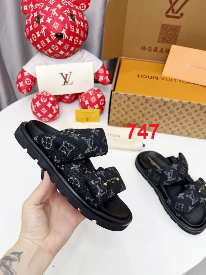 Women's men flat sandals,size 35-45, SS60-746-748