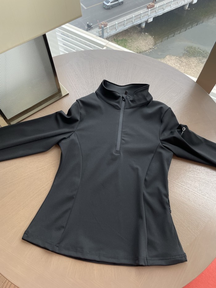 Women Elastic Sports Stand Collar Sweatshirt Yoga clothes,CL35-117