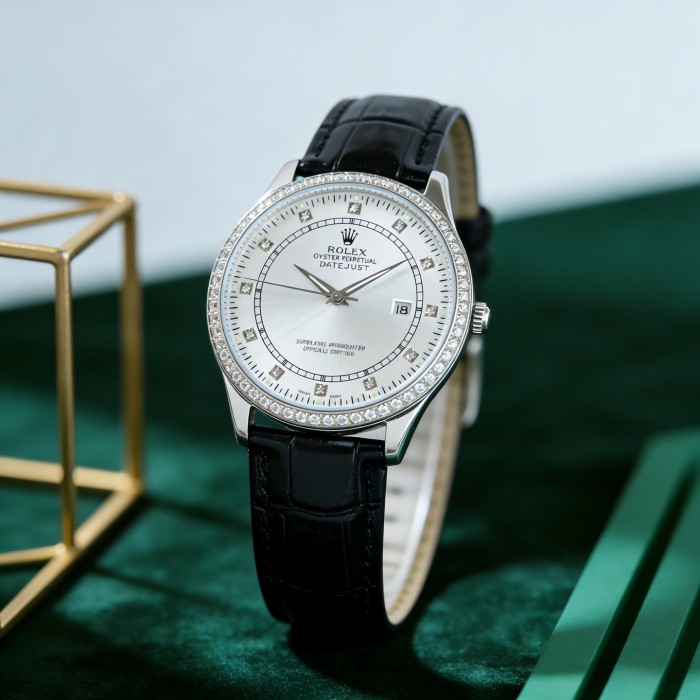 Top-grain cowhide watch strap,286S-13 Fully automatic imported mechanical movement watch,316L stainless steel，Mineral scratch-resistant mirror glass，with box, size 39*9.6mm，WT220-26-27