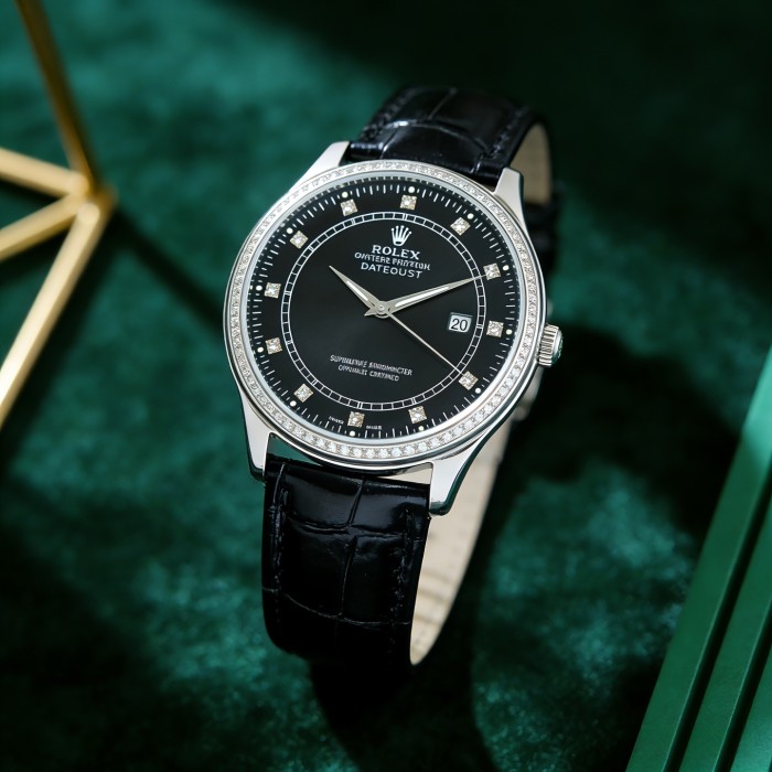 Top-grain cowhide watch strap,286S-13 Fully automatic imported mechanical movement watch,316L stainless steel，Mineral scratch-resistant mirror glass，with box, size 39*9.6mm，WT220-26-27