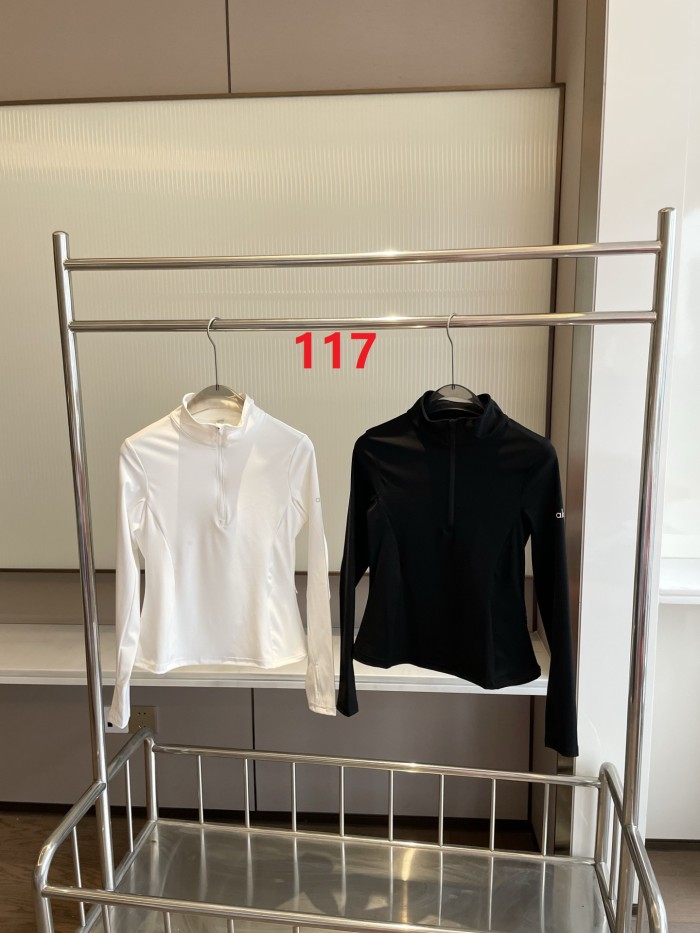 Women Elastic Sports Stand Collar Sweatshirt Yoga clothes,CL35-117
