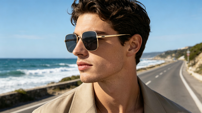 Blue light blocking sunglasses with the box and case ,G25-3161-3167