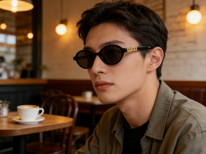 Blue light blocking sunglasses with the box and case ,G25-3504-3511