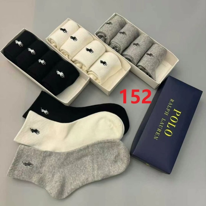 Embroidery breathable sports cotton socks for men women， 5 pairs of 1 box. free size,CL15.5-152