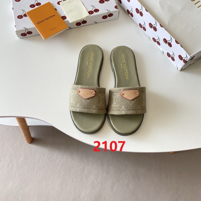 Women's flat slippers shoes, size 35-42, SS50-2107