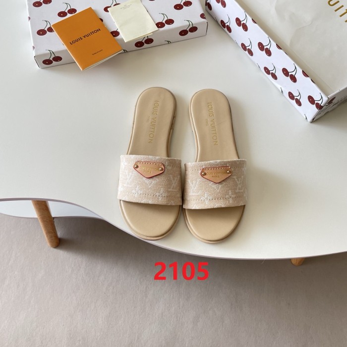 Women's flat slippers shoes, size 35-42, SS50-2105