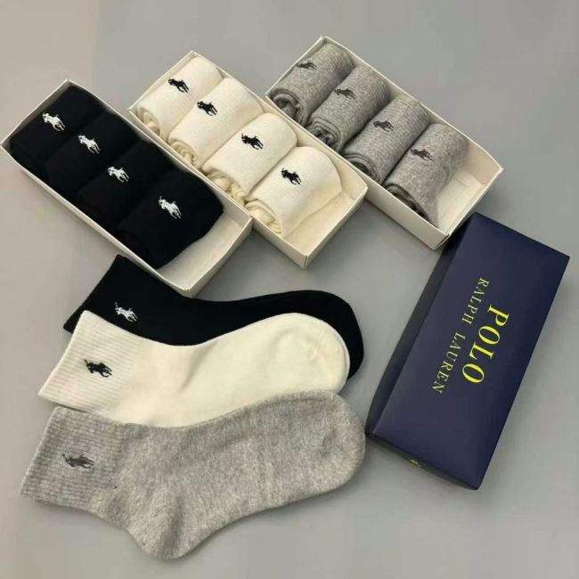 Embroidery breathable sports cotton socks for men women, 5 pairs of 1 box. free size,CL15.5-152