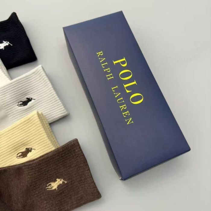 Embroidery breathable sports cotton socks for men women， 5 pairs of 1 box. free size,CL15.5-151