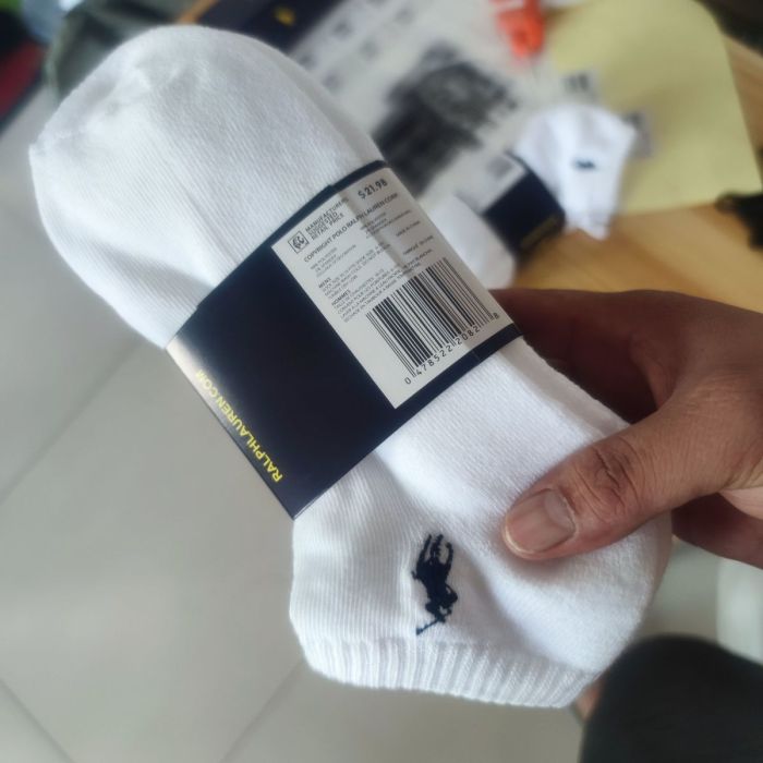 Embroidery breathable sports cotton socks for men， 6 pairs. no box, size 38-46,CL15.5-153