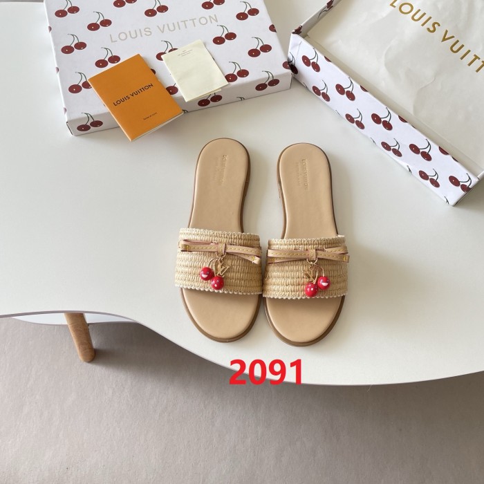 Women's flat slippers shoes, size 35-42, SS50-2091