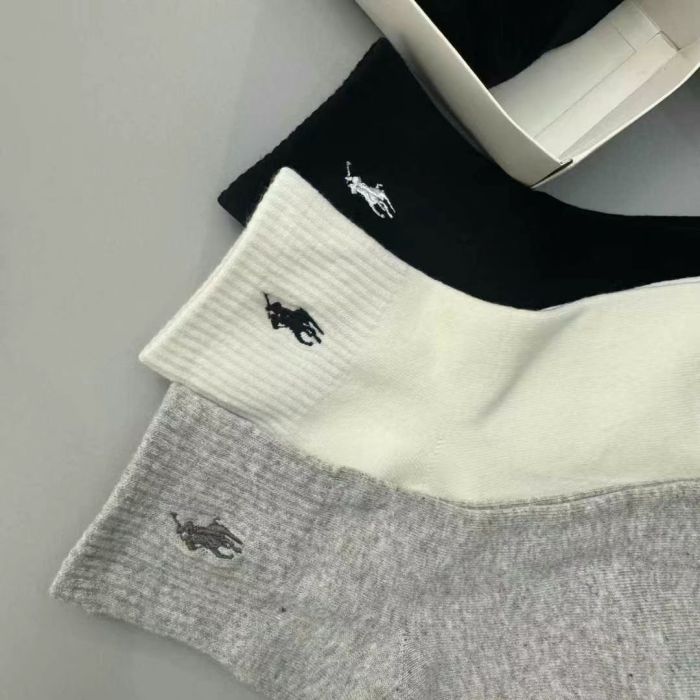 Embroidery breathable sports cotton socks for men women， 5 pairs of 1 box. free size,CL15.5-152