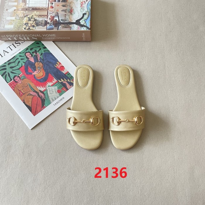 Women's flat slippers shoes, size 35-42, SS50-2136