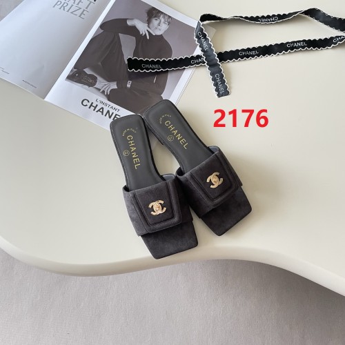 Women's flat slippers shoes, size 35-42, SS50-2176