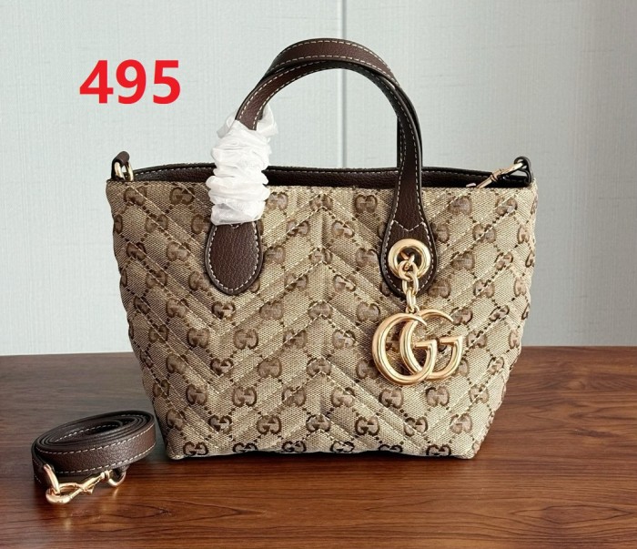 Split leather canvas bag ,4A ,size 17.5*17*12.5cm, no box, B75-495