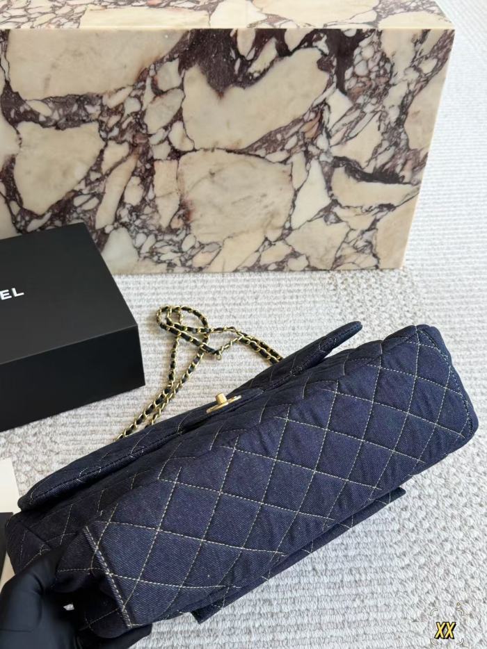 Denim fabric Split leather bag,4A,no box,size 38*28cm,B88-422