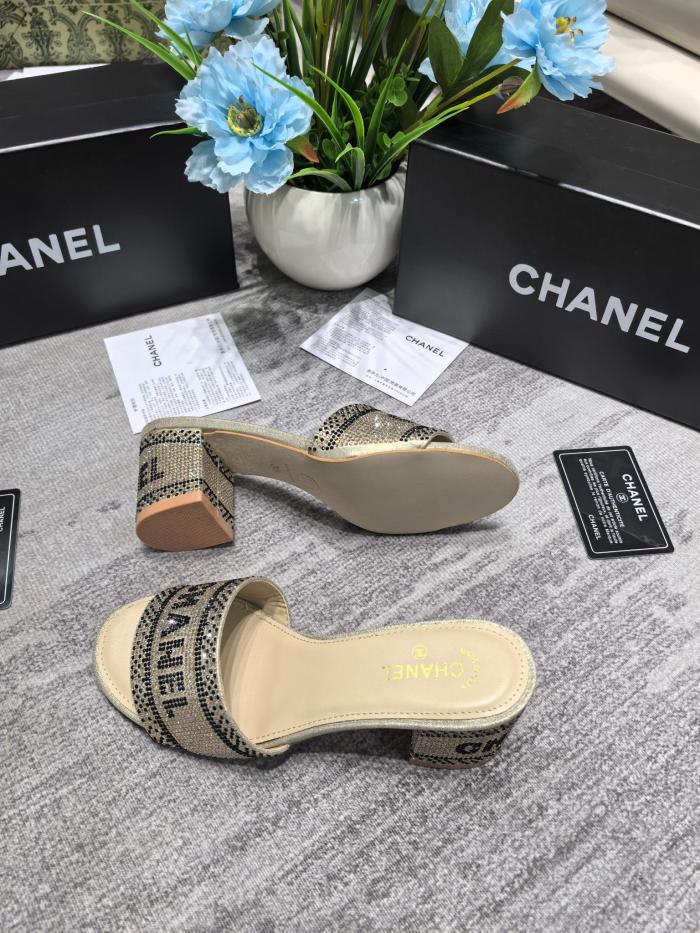 Women's heel slippers shoes, size 35-42, SS50-2200