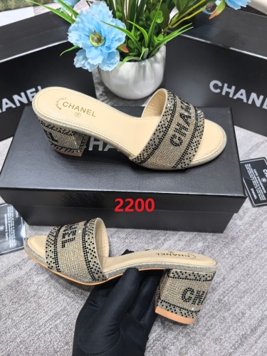 Women's heel slippers shoes, size 35-42, SS50-2200