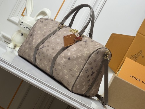 Split leather canvas bag,4A,no box,size 45cm,B88-425