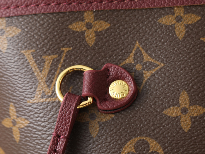 Split leather Neverfull Inside Out MM bag,4A,no box,size 32 x 28 x 14cm,B75-496