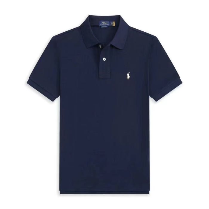 Men's cotton embroidered collared short-sleeved T-shirt,CL25-329-333
