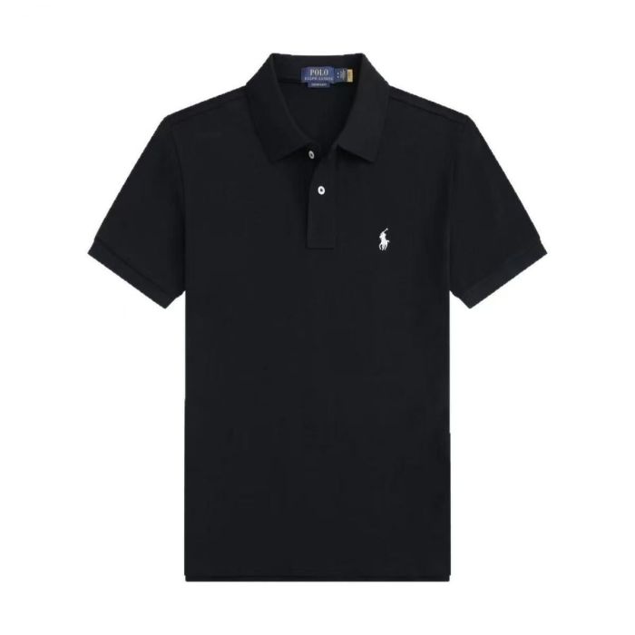 Men's cotton embroidered collared short-sleeved T-shirt,CL25-329-333