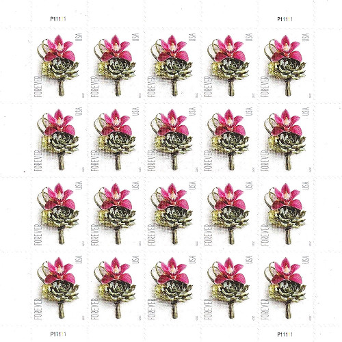 Contemporary Boutonniere 2020 - 5 Sheets / 100 Pcs