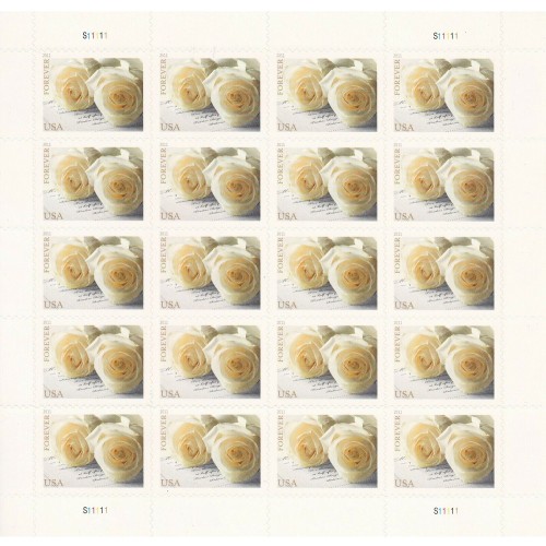 Wedding Roses 2011 - 5 Sheets / 100 Pcs