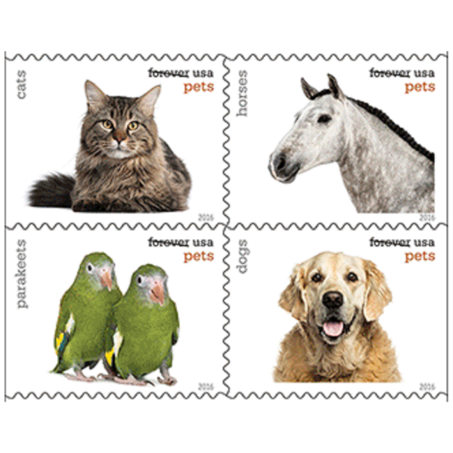 Pets 2016 - 5 Booklets / 100 Pcs