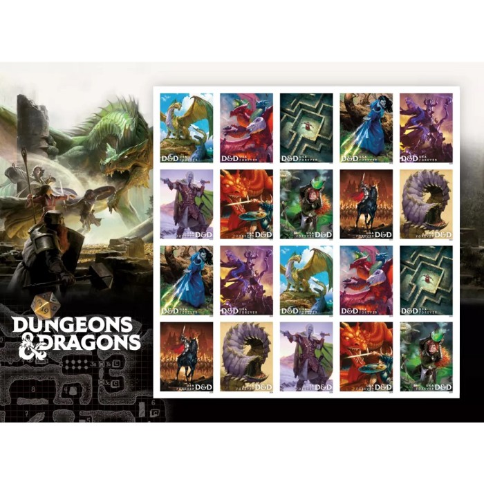 Dungeons & Dragons 2024 - 5 Sheets / 100 Pcs