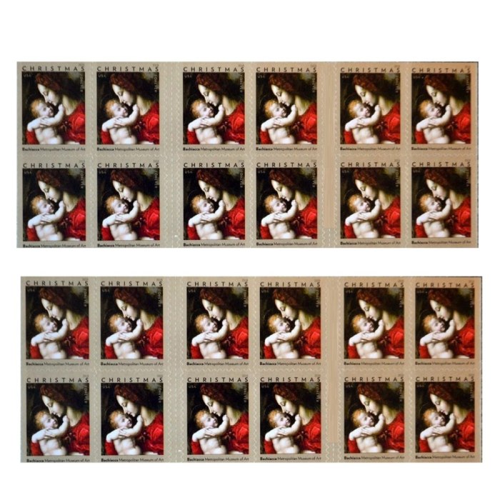 Madonna & Child by Bachiacca 2018 - 5 Booklets / 100 Pcs