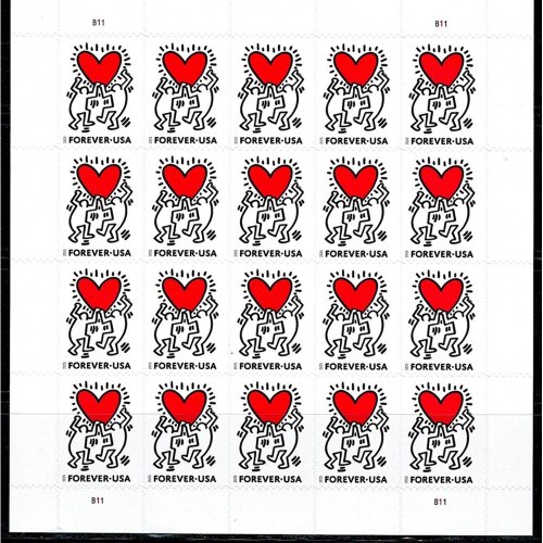 Love 2025 - 5 Sheets / 100 Pcs