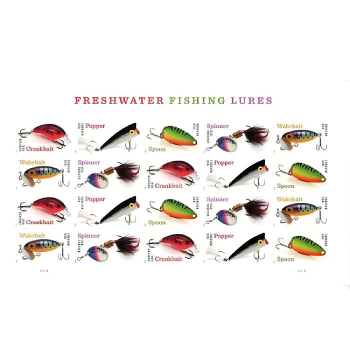 Freshwater Fishing Lures 2025 - 5 Sheets / 100 Pcs