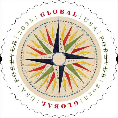 Global 1794 Compass Rose 2025 - 5 Sheets / 50 Pcs