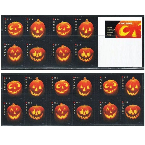 Jack O'Lanterns 2016 - 5 Booklets / 100 Pcs
