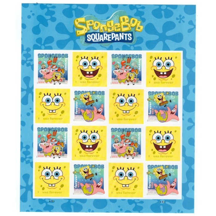 SpongeBob SquarePants 2025 - 5 Sheets / 80 Pcs