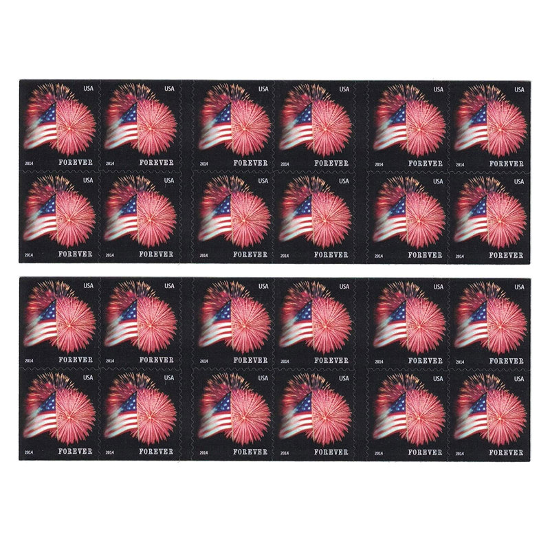 Flag Fireworks 2014 - 5 Booklets / 100 Pcs