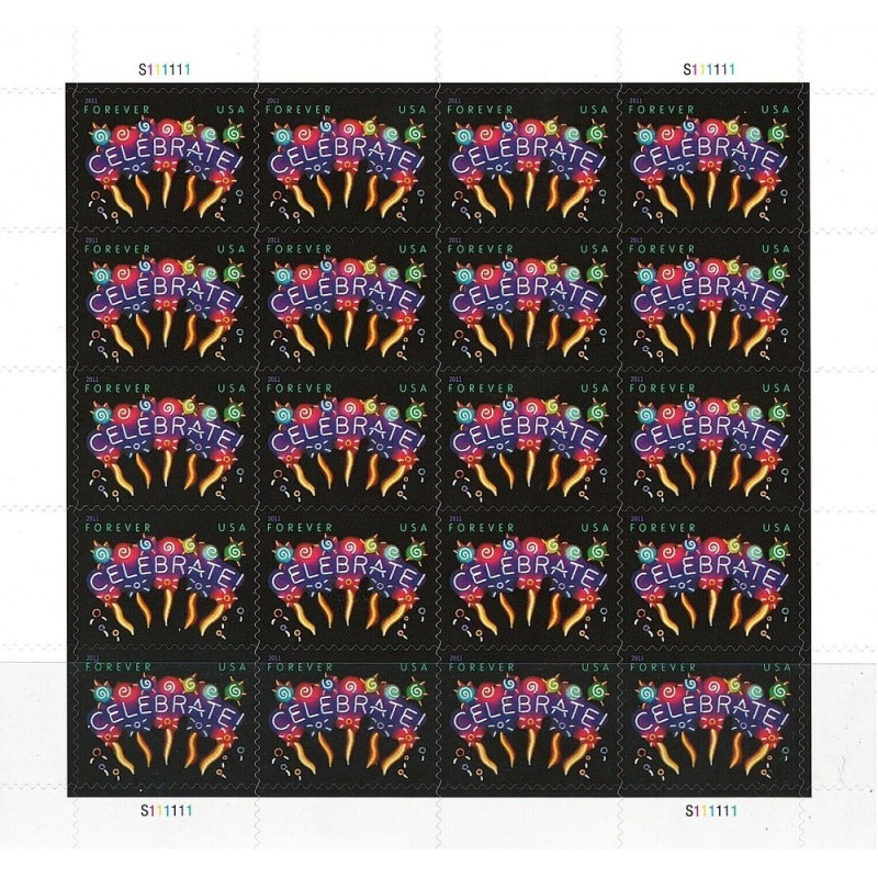 Celebrate 2011 - 5 Sheets / 100 Pcs