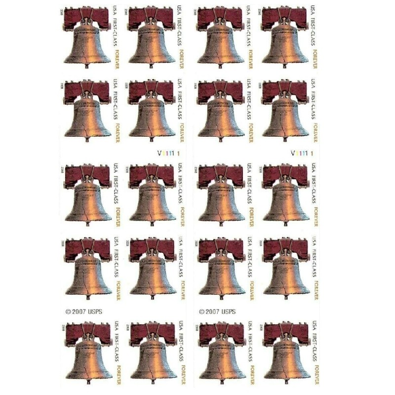 Liberty Bell 2008- 5 Booklets / 100 Pcs