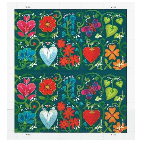 Garden of Love 2011 - 5 Sheets / 100 Pcs