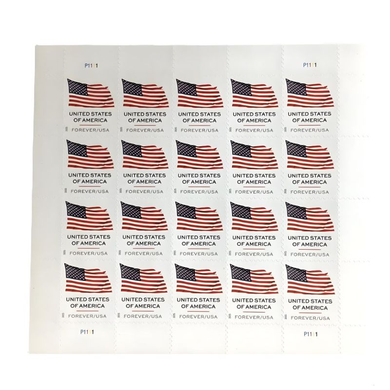 Flag 2025 Sheet - 5 Sheets / 100 Pcs