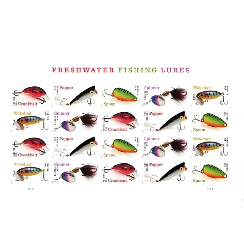 Freshwater Fishing Lures 2025 - 5 Sheets / 100 Pcs