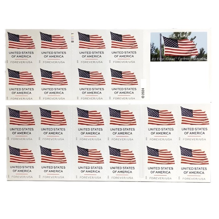Flag 2025 - 5 Booklets / 100 Pcs