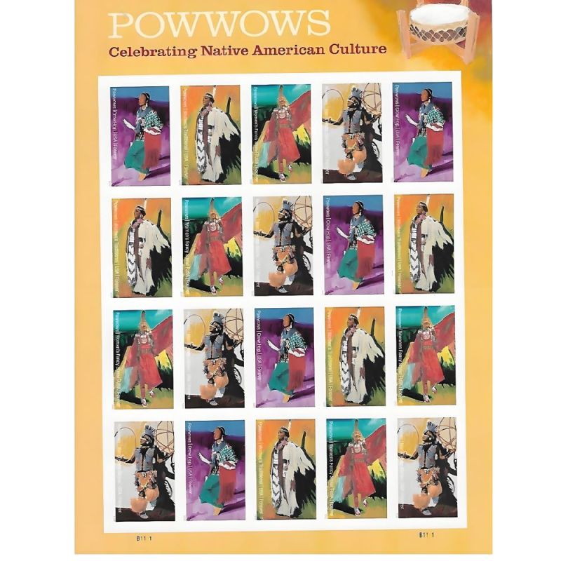 Powwows 2025 - 5 Sheets / 100 Pcs