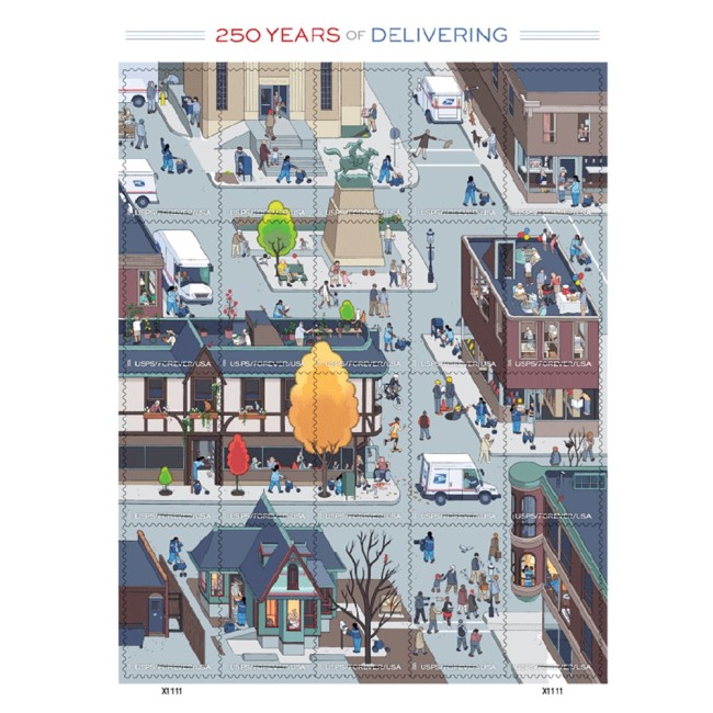 250 Years of Delivering - 5 Sheets / 100 Pcs