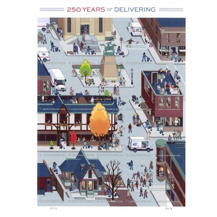 250 Years of Delivering - 5 Sheets / 100 Pcs