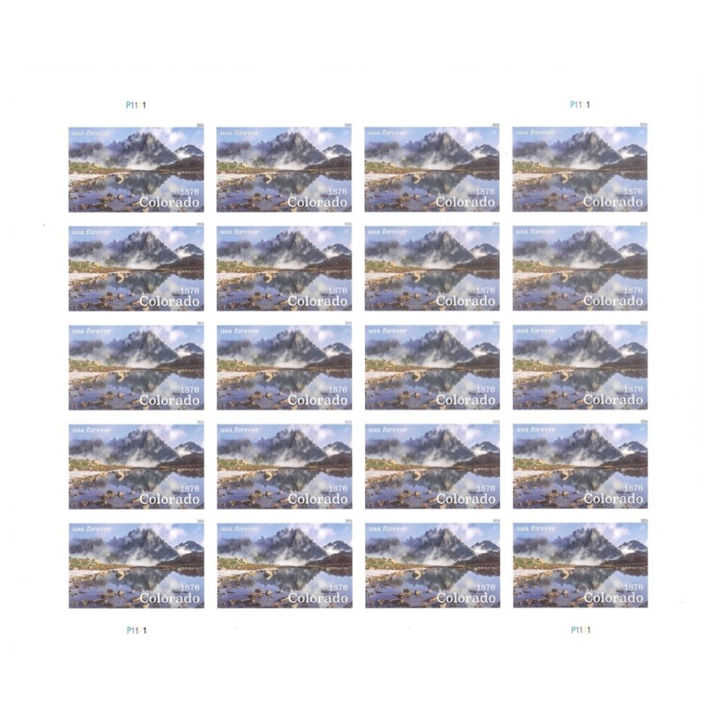 Colorado Statehood 2026 - 5 Sheets / 100 Pcs