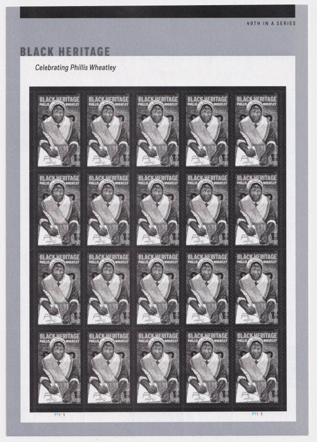 Phillis Wheatley 2026 - 5 Sheets / 100 Pcs