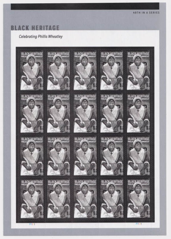 Phillis Wheatley 2026 - 5 Sheets / 100 Pcs